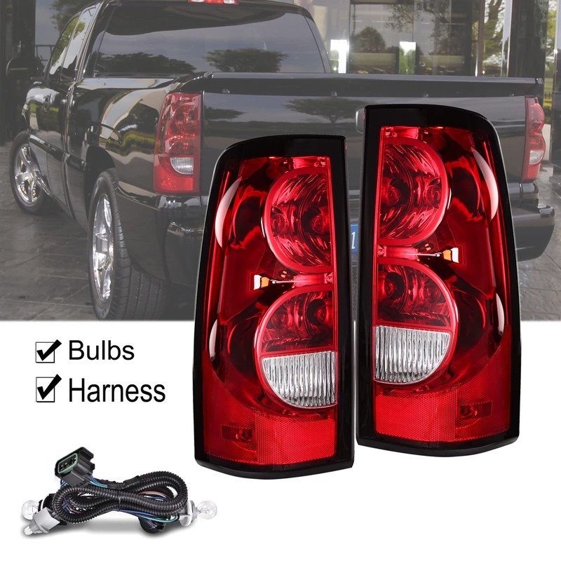 Headlights Tail Lights Assembly Combo Compatible with 2003 2004 2005