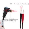 2Pcs/pack Replacement Electrode Lead Wires Connect Cables Pin 2mm For