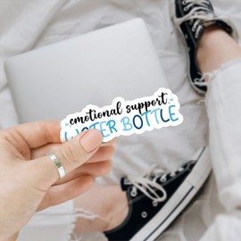 (3 Pcs) Emotional Support Water Bottle Sticker, Nurse Stickers Water Bottles, Sarcastic Stickers for Adults - Vinyl Stickers 3'' Waterproof for Water Bottles Laptop Phone Car Window Helmet (ES 2)