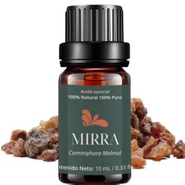 Aceites Esenciales de Mirra Aromaterapia - Natural 100% de Aceite Esencial Natural Conjunto de Difusores y Humidificadores con Caja de Regalo Exquisita (UVa Natural, 10 ML) (Mirra)