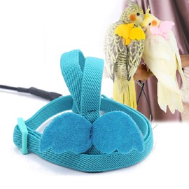 POTATO Bird Harness for Parakeet Dedicated Reed Harness for Lizard Small Animals, Outdoor Walking Angel Wings Training Rope, Prevents Loss, Lack of Exercise, Parakeet, Adjustable Rope (Neck Neck: 10.6