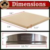 Full Size Rectangular Pizza Stone, Thick Baking Stone for Ovens,