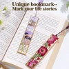 LET'S RESIN 12pcs Bookmark Bezels for Resin with Tassels, UV