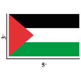 Palestine flag decal Stand with Palestine: Multipurpose Freedom Stickers for Laptops, Cars, Phones, and More - Durable Flag Decals for Skateboards, Bumpers,and Helmets" Flag of Palestine (5, 5x3 inch)