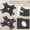 LIZEWEI 3 Pack 375-525 Star Edger Blade (8 x 1