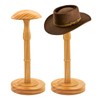 HAIBEIR Freestanding Hat Stand, Tabletop Hat Rack, Wood Display Stand