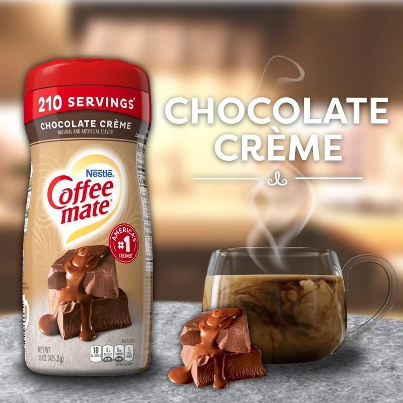 Coffee-mate Nestle Coffee Creamer Creamy Chocolate, 10.2 Ounce (Pack of