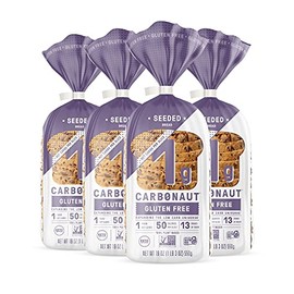Carbonaut Gluten Free, Low Carb, Keto-Certified, Non-GMO, Vegan (Gluten Free Low Carb Seeded, 4 Pack)