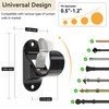 ANDGOO 6 Pack No Drill Curtain Rod Brackets, Renter Friendly