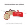 TOP BRAKE 2 Pairs Disc Bike Brake Pads for Shimano