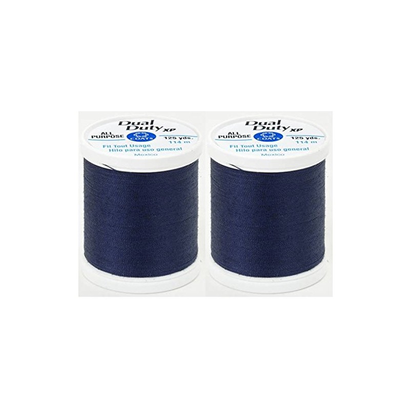 2-Pack - Navy - General Purpose Thread - Coats Dual