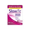 Slow Fe Iron Supplement Tablets for Iron Deficiency, 30 Count