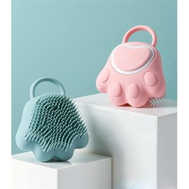 Cepillo de Baño de Silicona Rosa Seamue para Masaje y Exfoliación Corporal