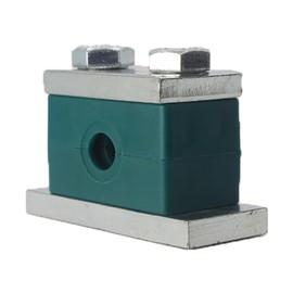 Tubeclo 3/8'' Heavy Series Tube Clamp, Polypropylene with Galv Plated Steel Hardware, Weld Mounting