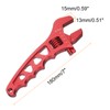 HARFINGTON Adjustable Wrench 7" AN3-AN16 Aluminum Alloy Plumbers Wrench Set