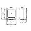Kopp 567348009 Heizungshauptschalter Aufputz-Feuchtraum Standard