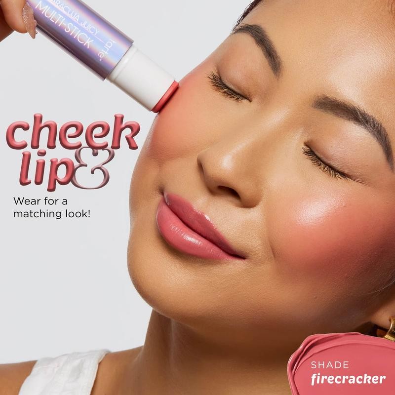 tarte lip & cheek multi-stick blush + brush duo:_bubblegum