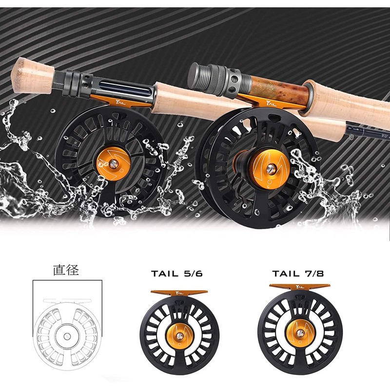 M MAXIMUMCATCH Maxcatch Tail Fly Reel Lightweight Large Arbor Teflon