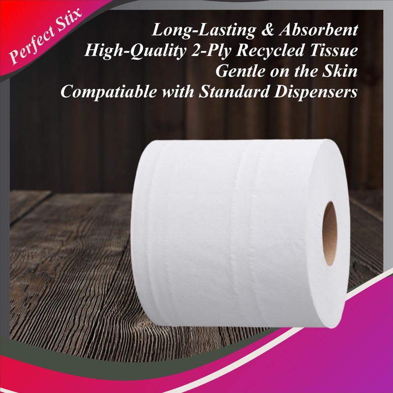 Perfect Stix 10" White Center Pull Paper Towels- Pack of