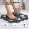 Shower Foot Scrubber Mat, Compact Lightweight Accessory for Travel and