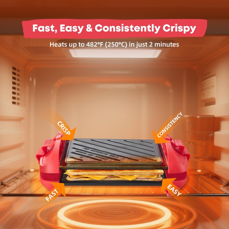 Mico Dingker Microwave Sandwich Maker, Microwave Toastie Maker, Snack Maker