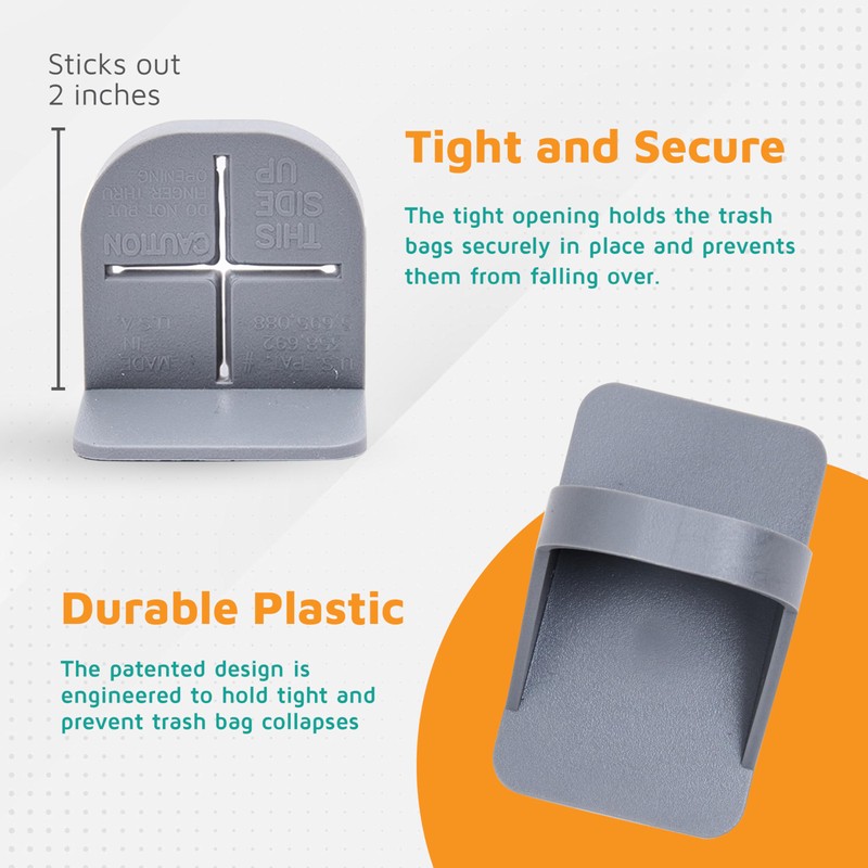 PlasticMill Trash Bags Cinch, Putty, 6 Pack, To Hold Garbage