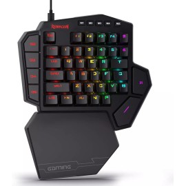 Redragon K585 DITI One-Handed RGB Mechanical Gaming Keyboard, 42 Keys Type-C - Blue Switch
