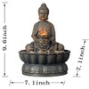 Kalona Home Décor 9.6" Tabletop Fountain Exquisite Smile Sitting Buddha