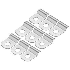 QUARKZMAN Pack of 60 Pipe Clamp Suitable for 1/8 Inch (3 mm) Mounting Clamp Clamp 304 Stainless Steel Single Hole Pipe Clamp for Cable Empty Pipe Attachment
