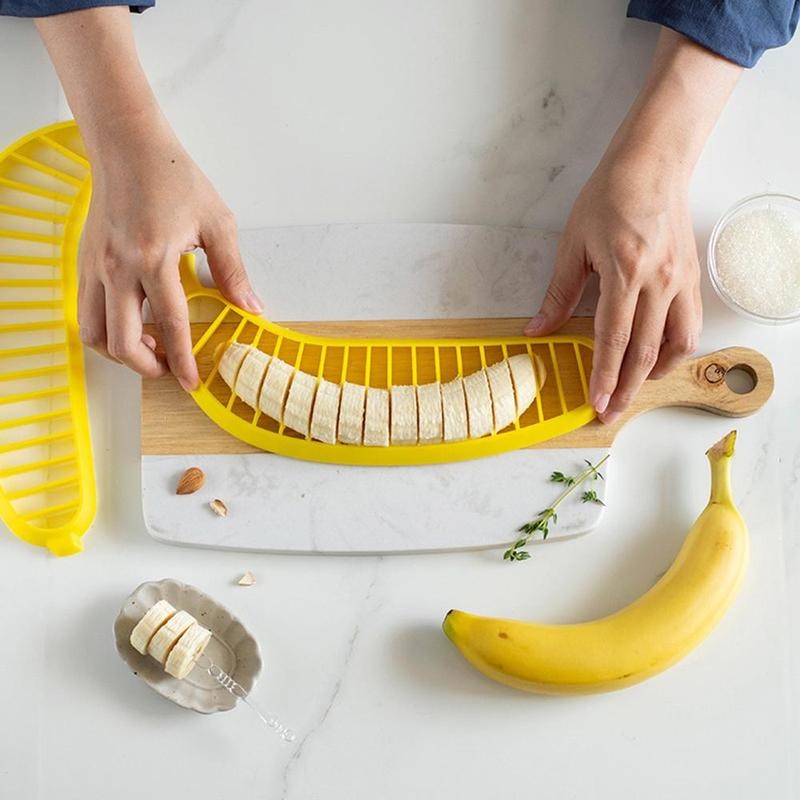Banana Slicer, 1 Count Reusable Banana Cutter, Fruit Slicer, Kitchen