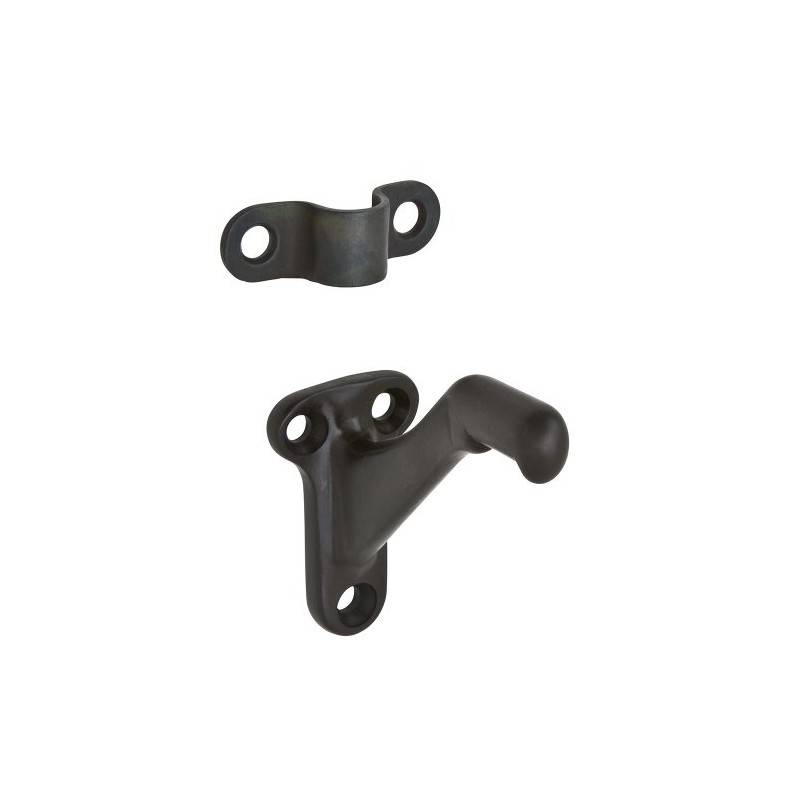 SCHLAGE Ives by Schlage 059A10B Hand Rail Bracket, Black