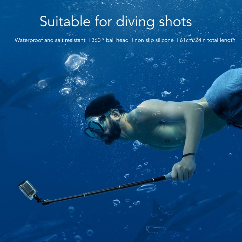Extension Selfie Stick 360 Degree Rotation Waterproof Aluminum Alloy for