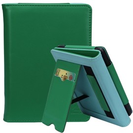ZhaoCo Case for Kobo Clara BW/Clara Colour/Clara 2E, Tolino Shine Color/Shine 5/Shine 4, Premium PU Leather Book Folio Cover - Green