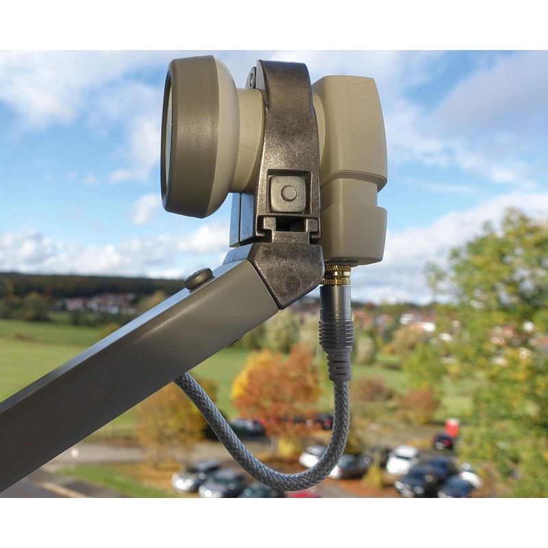 Schwaiger 714371 Digital Premium Quad LNB (Charcoal) for Two Participants
