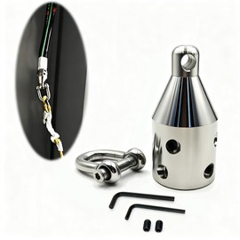 Heavy-Duty Wire Pulling Attachment,Penguin Puller,Stainless Steel Wire Puller with Penguin Shackle,Electrical Cable/Wire Puller Tool,Electrician tools