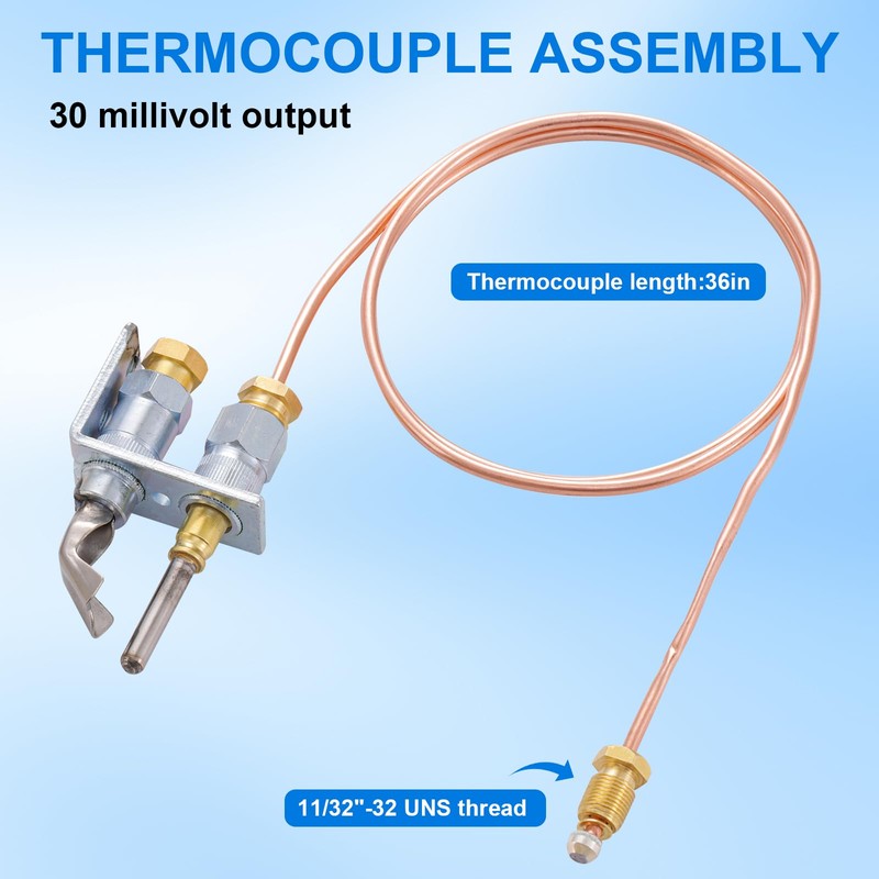 Tigbear Q314A4586 Pilot Burner Assembly, Pilot Burner Flame Head and