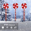Lollipop Christmas Pathway Lights Outdoor - 3 Pack 29 inches