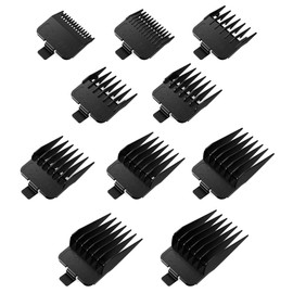 FADEKING 10 Professional Hair Clipper Guards Cutting Guide from 1/16inch to 1inch(1.5-25mm), fits for most popular hair clippers