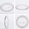 Round Protractor 360 Degree Plastic Measuring Tools Maths Organic Semicircle