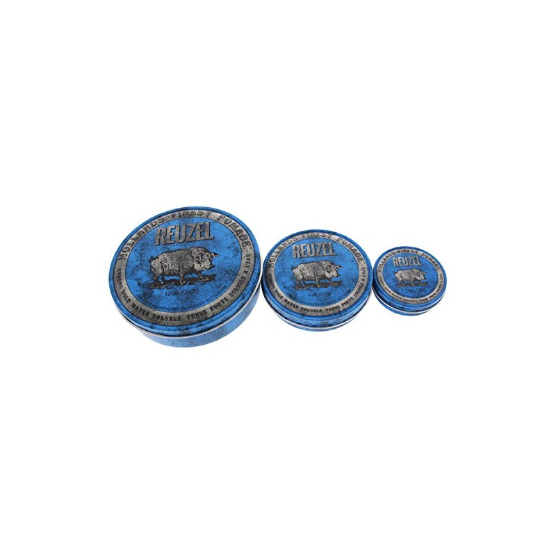 Reuzel Blue Strong Hold Water Soluble Pomade, Hair Holding Wax