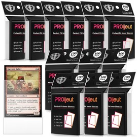 1200 Pack Card Sleeves Clear, Perfect Fit Inner Sleeves Ideal for Double-sleeving, Trading Card Sleeve Compatible with MTG, PKM, TCG and Gaming Cards (60 Microns)