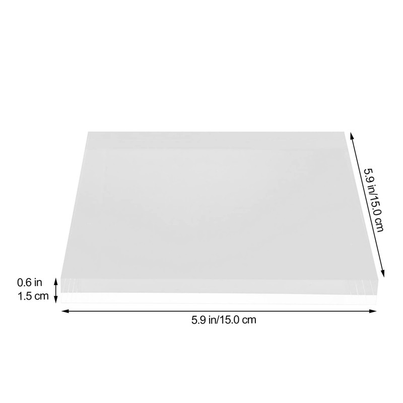 Frcolor Acrylic Base, Acrylic Base, Display, Square, Transparency, Photography Prop,