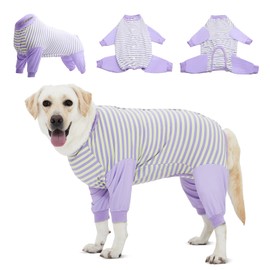 LovinPet Dog Recovery Suit for Large Medium Dogs - Professional Dog Recovery Suit Abdominal Wound Surgical Clothes Post-Operative Vest E-Collar Alternative Cut-Out Design of Abdomen,3XL