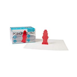 Pop-Up Pee Pad, Male Dog Puppy Pads with Hydrant Target, 50 Pads/Box