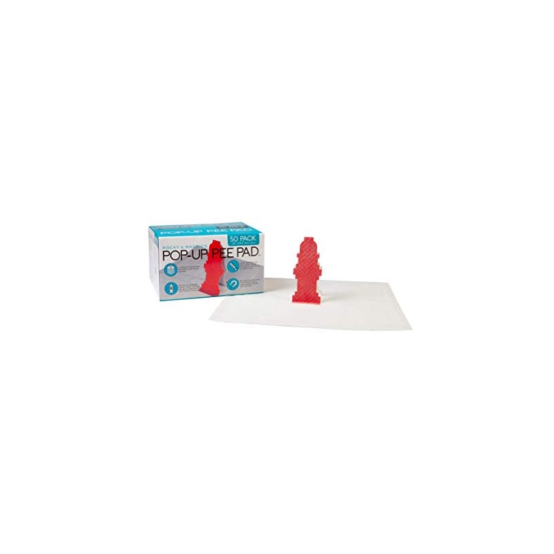Pop-Up Pee Pad, Male Dog Puppy Pads with Hydrant Target,