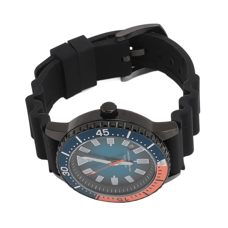 Men Chronograph Watch Rotatable Bezel Self Winding Automatic Movement Waterproof