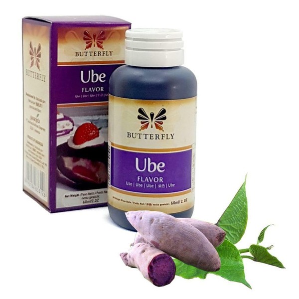 Butterfly Ube Purple Yam Flavoring Paste Extract 2 Fl. oz./60 ml (Pack of 24)