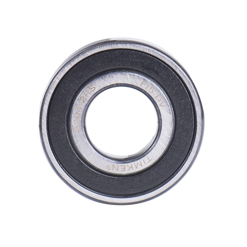 TIMKEN 6204-2RS 2PACK Double Rubber Seal Bearings 20x47x14mm, Pre-Lubricated and