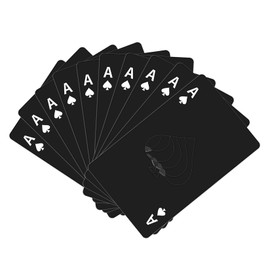 10Pcs Ace of Spades Bottle Openers, Poker Card Bottle Openers, Stainless Steel Portable Metal Credit Card Beer Bottle Can Cap Openers for Wallet Pocket Wedding Birthday Party (10, Black)