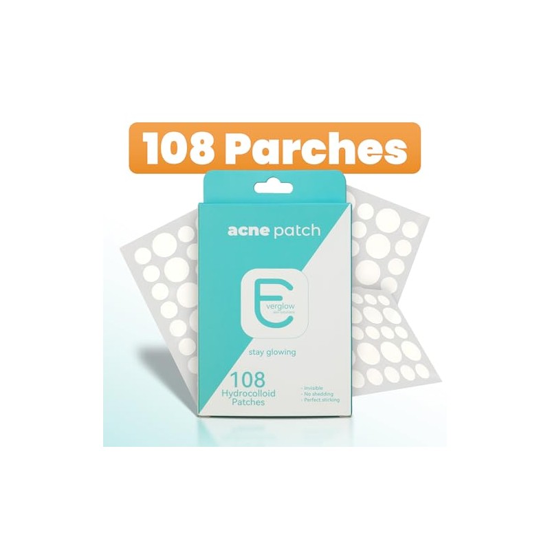 108 Parches para Acné con Hidrocoloide – Everglow Skin Solutions